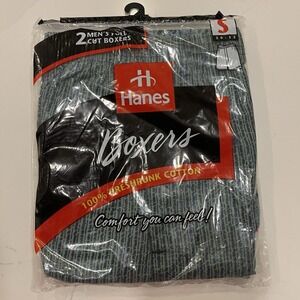 Hanes Men's Classic Boxers Sz Small 30-32 2 Pack 1996 New Vintage Cool Design